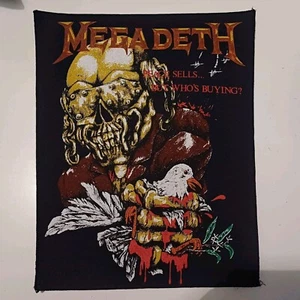 Vintage MEGADETH Unused 80s BACK PATCH thrash metal heavy - Picture 1 of 12