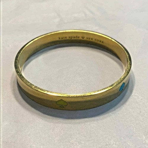 Bracciale Kate Spade tono oro bracciale smalto colorato picche bigiotteria moda