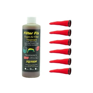 6 x UNIFILTER TJM Snorkel (OD 88 ID 76) Internal Pre cleaner Filter & Filter Oil - Picture 1 of 7