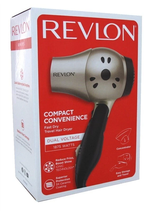 Revlon RVDR5005 Heat Fast Dry Travel Styler 1875 Watt Folding