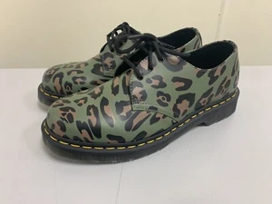 Doc Dr. Martens 1461 Grunge Boho Leopardenmuster Derby Oxford Schuhe Gr. 8 Leder - Bild 1 von 9