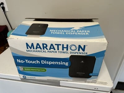 Marathon Automated Hardwound Paper Towel Dispenser, Black New Open Box - Image 1 of 3