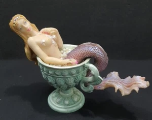 Vintage Fantasy Mermaid Bathing Resin Figurine Decoration Key West FL - Picture 1 of 10