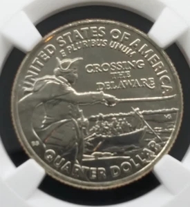 2021-P Washington Crossing The Delaware Quarter 25c NGC MS66 - Picture 1 of 3