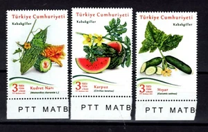 Turkey 2021 Fruits & vegetables MNH set - Picture 1 of 1