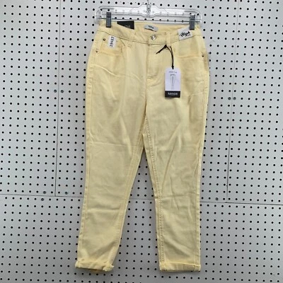 NUEVO Pantalones Cortos Kensie Ajustados Amarillos Para Mujer Talla 6 27x24.5 Nuevos con Etiquetas $69 Foto 1 de 4