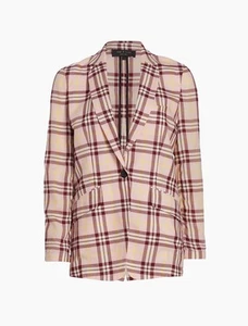 RAG & BONE MARGOT PLAID BLAZER SINGLE BREASTED SIZE: 8 POCKETS - Picture 1 of 10