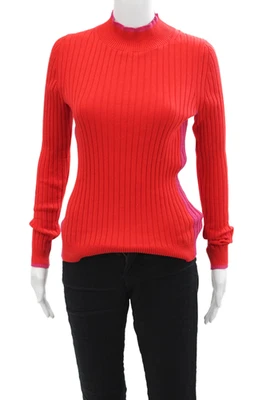 Boden Womens Long Sleeves Turtleneck Sweater Red Pink Metallic Size Medium - Image 1 of 4