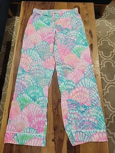 Lilly Pulitzer Pyjamahose lockere Passform Baumwolle "Oh Shello" Damen Small - Bild 1 von 6