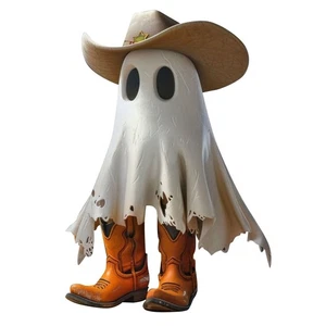 Ciondolo Auto Cowboy Fantasma Halloween - Decorazione Spettrale per Interni Auto - Foto 1 di 7