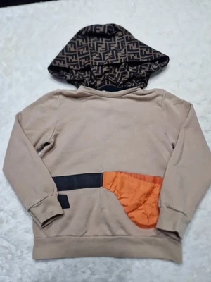 Fendi Kids Boys Hoodie – Fendi Monogram Hood  - Image 1 of 4