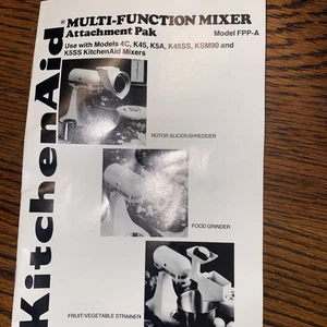 KitchenAid Cortadora Rotativa Trituradora Mezclador Accesorio con Juego de 4 Conos - Imagen 1 de 9