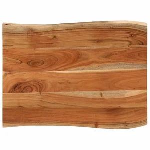 Tischplatte Natur Akazienholz 90x60x2,5 cm Live Edge Rechteckplatte für Bar UK - Bild 1 von 10