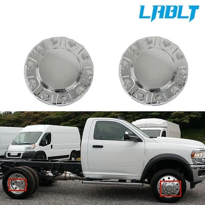 Tapacubos central de rueda delantera cromados LABLT para Dodge RAM 4500 5500 2019-2021 Foto 1 de 4
