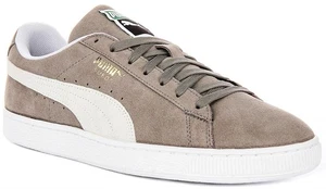 Zapatos de hombre Puma SUEDE LEATHERC gris blanco talla US 7-12 - Imagen 1 de 12