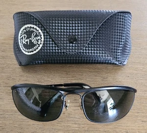 Gafas de sol Ray-Ban RB3119 Olympian 006 polarizadas de metal negro 62 00 hechas en Italia - Imagen 1 de 13