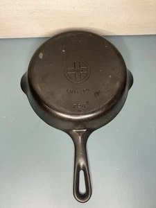 Griswold No. 5 Gusseisen Pfanne 724 Erie PA - flach sitzt echt gewürzt USA - Bild 1 von 7