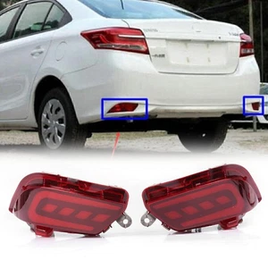 Parachoques trasero para Toyota VIOS 2016-17 luz antiniebla freno trasero luces LED indicador rojo - Imagen 1 de 10