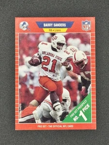 Juego profesional Barry Sanders #494 1989 novato RC HOF Lions - Imagen 1 de 2