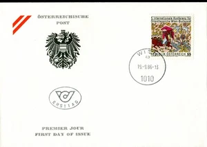 1986 Austria. Oriental Carpets & Tapestry. SG 2106 FDC. Ersttag. Hunting - Picture 1 of 1