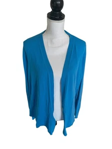 Chicos Sommer Romantik Strickjacke Pullover Gr. 4 / XXL Poolside blau Knopfleiste - Bild 1 von 6