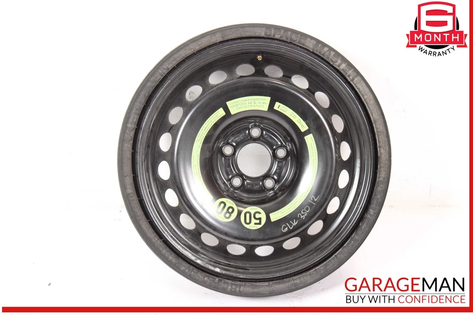 10-15 Mercedes X204 GLK350 Emergency Spare Tire Wheel Donut Rim 17" 17 OEM - Image 1 of 4