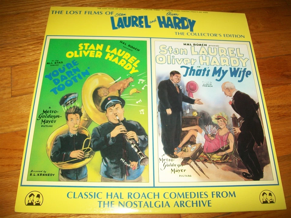 THE LOST FILMS OF STAN LAUREL AND OLIVER HARDY Laserdisc LD VOLUME THREE RARE! Foto 1 de 1