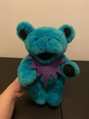 De colección Años 90 GRATEFUL DEAD Oso Bailarín TEAL Peluche Extremidades Móviles Steven Smith 1990 Foto 1 de 4