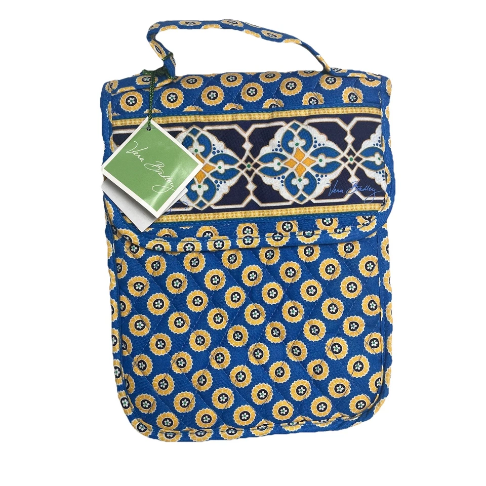 Vera Bradley Out To Lunch Riviera Blue Hook Loop Closure Plastic Lined Lunchbox - Image 1 of 4