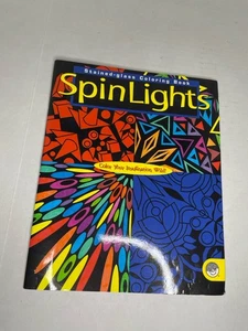 Spin Lights Stained-Glass Coloring Book (MindWare Orig) 2001 PB 16 Pg Suncatcher - Picture 1 of 8