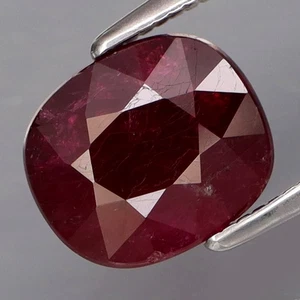 3.18Ct.UNHEATED! Precious Gem&Best Color BIG Hot Red Pink Ruby Winza,Tanzania - Picture 1 of 4