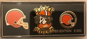 CLEVELAND BROWNS Collector 3 Pin Gift Set Sealed Limited Edition  CHRISTMAS
