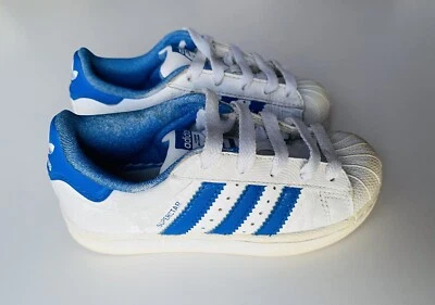 Adidas Superstar 10 1/2 K Unisex Niños Blanco/Azul Real  Foto 1 de 4
