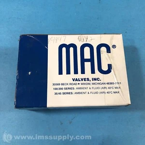 MAC Valves Inc FC92B-AA Solenoid Single Base Flow Control FNOB - Picture 1 of 4