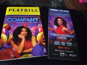 Playbill and flyer From The Broadway Musical Company, Sondheim 11/23 Philadelphi - Picture 1 of 1