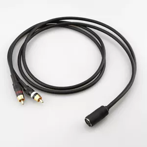 1 piedi Din-7/8 femmina a 2-RCA maschio BO, Naim, adattatore audio quad cavo nero - Foto 1 di 9