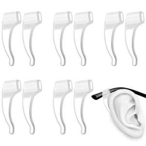 20 Paia Antiscivolo Gancio Orecchio Grip Bambini Occhi Vetro Cuscini per Orecchie - Foto 1 di 12