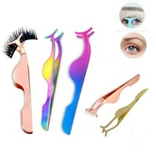 Eyelash Tweezer Applicator for False Lashes Fake Eyelashes in 6 colours