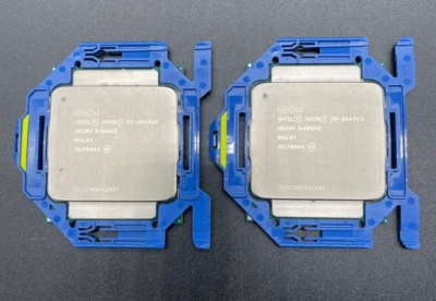 Matched Pair, Intel Xeon E5-2643 v3, 20M Cache, 3.40 GHz, SR204 - Image 1 of 2