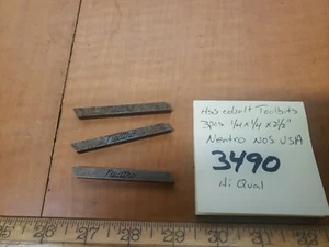 HSS Cobalt Toolbits 3 Stück 1/4×1/4×21/2" Neatro Nos USA  - Bild 1 von 1