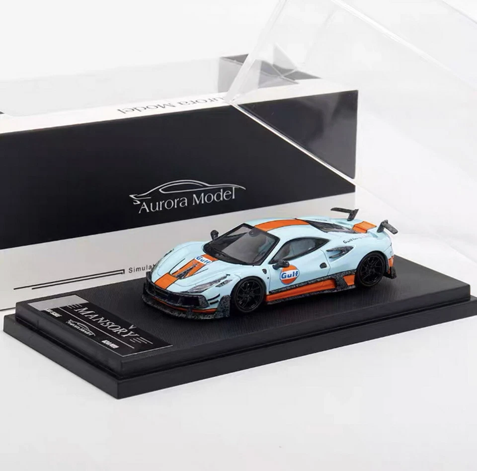 AM 1/64 Scale Ferrari MANSORY F8XX Gulf Diecast car Model Toy Gift NIB - Image 1 of 4