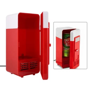 PC USB Mini Refrigerator Fridge Beverage Drink Can Cooler Warmer - Picture 1 of 11