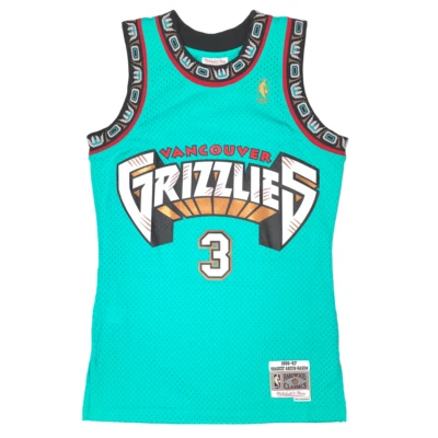 Men's Vancouver Grizzlies Shareef Abdur Rahim 1996-97 HWC Mitchell Ness Jersey - Image 1 of 4