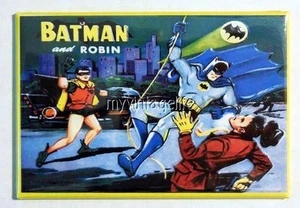 Vintage Batman und ROBIN Lunchbox 2" x 3" Kühlschrank MAGNET ART - Bild 1 von 1