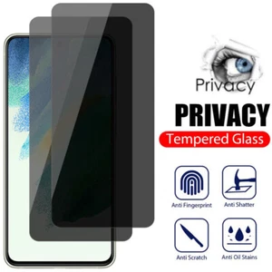 Tempered Glass Privacy For Samsung S23 Ultra S22 S21 A52 A53 Screen Protector - Picture 1 of 11