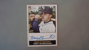 2007 Bowman Heritage Tony Giarratano Autograph Detroit Tigers