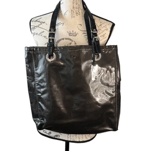 Marc Fisher Large Travel Tote Shoulder Brown Black Bag - Picture 1 of 10