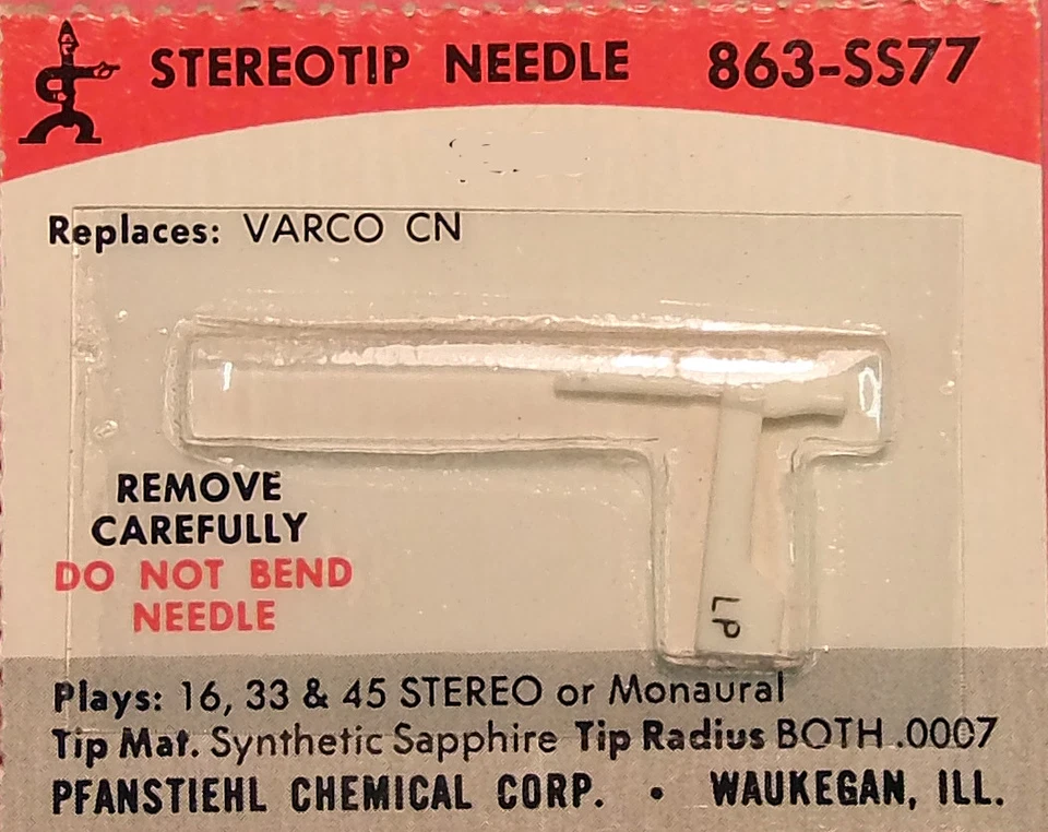 PHONOGRAPH NEEDLE STYLUS for GENERAL ELECTRIC GE 153601 EA1588 EA1902 EA-1588