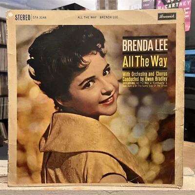 [ROCK/POP]~VG+ LP~BRENDA LEE~All The Way~[1961~BRUNSWICK]~STEREO~UK IMPORT~ - Image 1 of 4