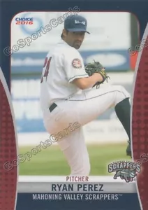 Mahoning Valley Scrappers Ryan Pérez 2016 radiocontrol novato indio - Imagen 1 de 1